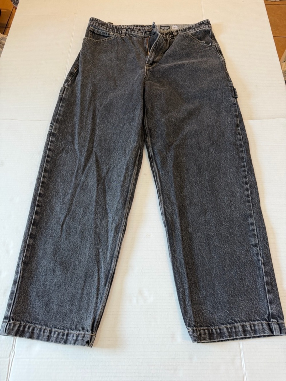 Volcom Kraftsman Carpenter Men's Relaxed Black Washed Jeans